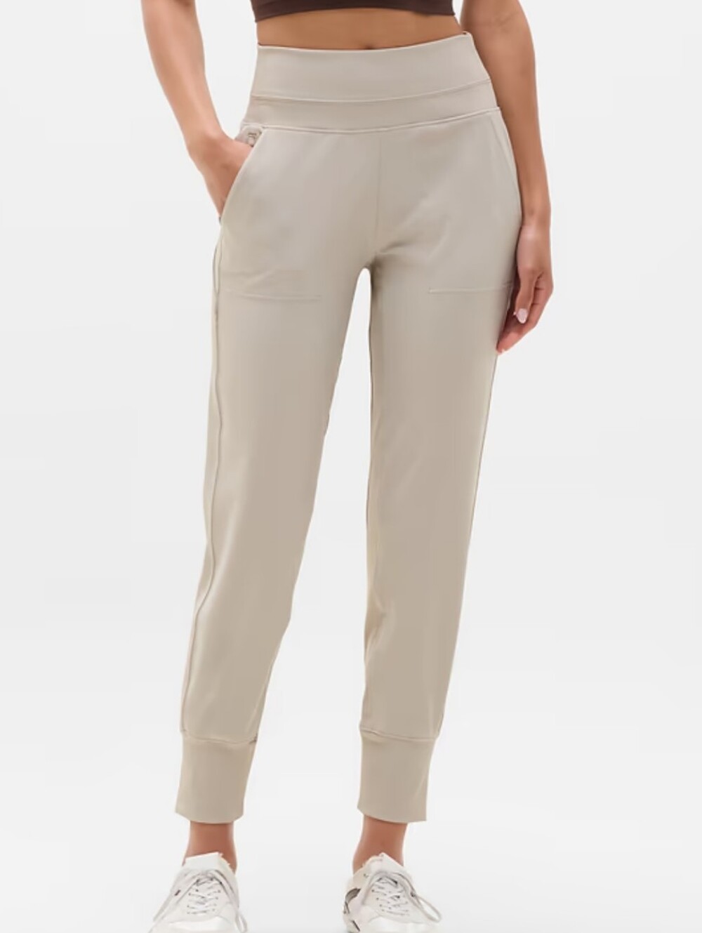 Athleta Venice Jogger Pants Ivory Color Womens Sz SP Joggers Athletic Pants